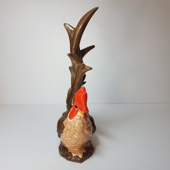 Vintage Ceramic Rooster Handpainted Kitchen Cottage Farmhouse Decor Bird Chicken - Picture 11 of 16